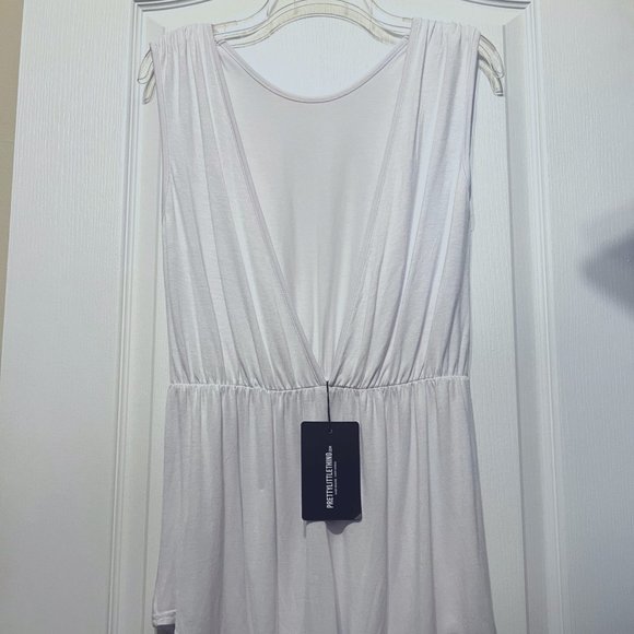 PrettyLittleThing Other - Pretty Little Thing-NWT-Swim Suit Cover Up-Romper-One Piece-Soft-Low Cut Front
